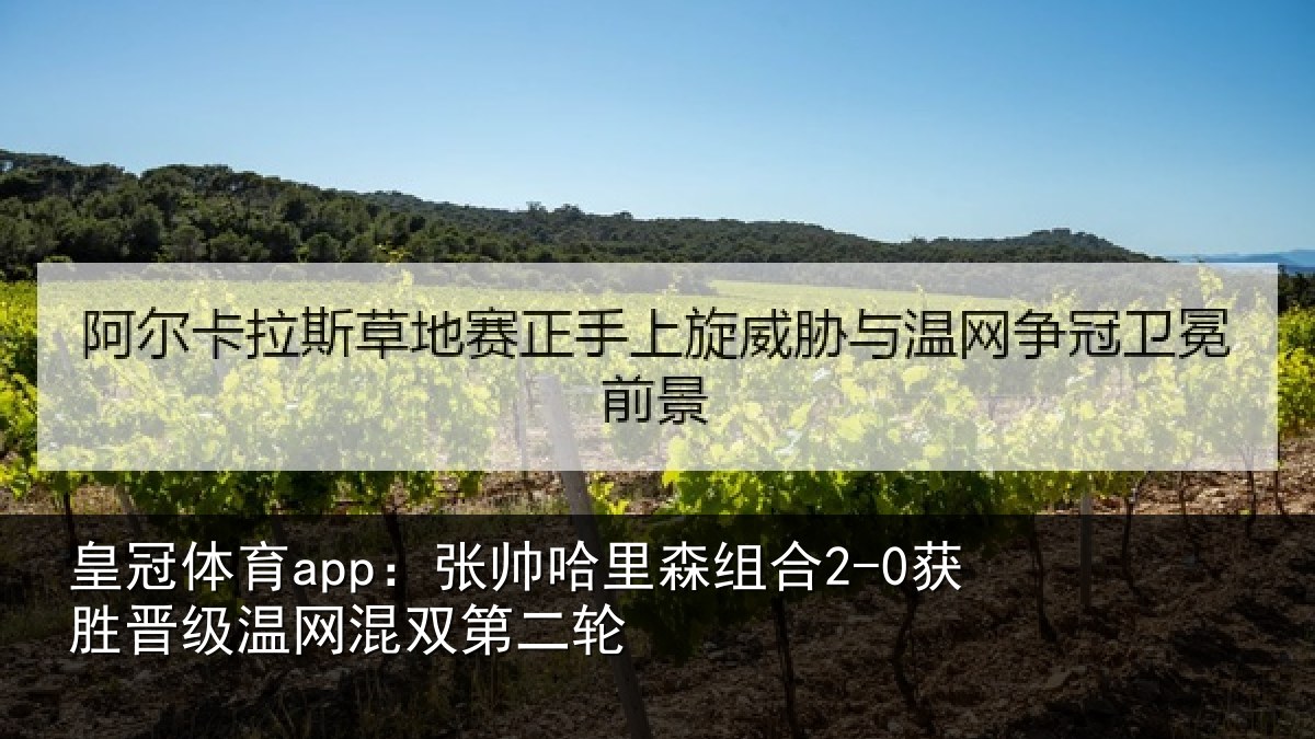 皇冠体育app:张帅相关情况级温网混双第二轮